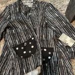 Habitat NWT  mandarin collar button down top small Photo 6