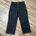 Talbots  Size 12 Trouser Jeans Straight Leg High Rise Black Wash Stretch Women’s Photo 2