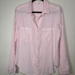 Cloth & Stone ANTHROPOLOGIE  Button-Down Long Sleeve Shirt Soft Pink Size Large Photo 2