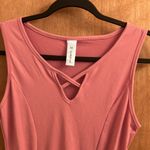 M. Fasis pink sleeveless top with Rugging in the front woman’s size small Photo 1