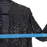 Sparkle & Shine Black Sequin Blazer Jacket Womens Evening Party Glam Size medium Photo 8