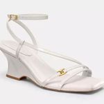 Coach Cait Leather Sandal Chalk Size 8 New NWT Photo 0