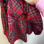 SheIn Red Plaid Mini Skirt Photo 2