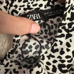 ZARA  Black And White Leopard Print Midi Dress Photo 1