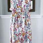 J.Jill Summer Garden Maxi Dress Floral, White Multi, Size M New w/Tag $149 Photo 13