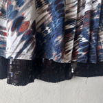 Calvin Klein  Abstract Print Tank Top with Sequin Hem Size M Photo 3