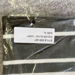 Pink Clover New  Curved Hem Striped Sweater Valencia Olive Green Ivory Size XL Photo 19