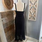 AQUA  Black crochet Midi Skirt Photo 4