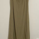 Mia Joy Elegant Olive Green Maxi Dress Size L Photo 0