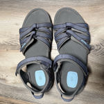 Teva  Women’s Strappy Outdoor Sandals Gray Blue Size 8 Comfort Walking Photo 1