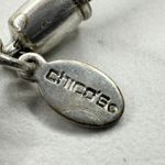 Chico's  Striped Slab Pendant on Black Cord and Silver Tone Necklace ✨ Photo 2