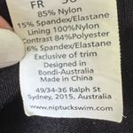 NIP TUCK Swim Women Color Block Black and White One Piece Swimsuit Size 6 Photo 4