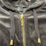 H&M  Velour hooded zip up sweat jacket Women’s Size Medium Photo 5