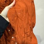 Aritzia New Aritiza Wilfred Free Relaxed Poplin Shirt Copper Red Size Small Photo 4