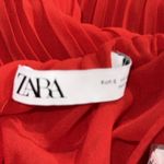 ZARA Women's  red Pleated Jumpsuit size small Photo 5