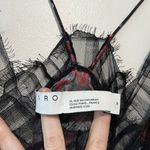 IRO ‎ Dasher Floral Lace Cami Top Black Red Size 38 Photo 2