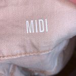 SO  light pink beige distressed midi denim Jean shorts Photo 5