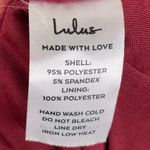 Lulus NEW Song of Love Wine Red Off-the-Shoulder Maxi Dress Gown Slit Size Small Photo 12