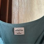 Aritzia Wilfed Free Orbit Mini Dress Ruched Sea Green Blue Sleeveless Stretch M Photo 2