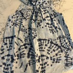 Bellambra Italian 100% Linen Blue Tie Dye Sleeves Women’s Blouse Medium Shirt Photo 0