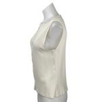 Abercrombie & Fitch Women's White Sleeveless Button Down Crop Tank Top Size L Photo 1