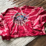 Red tie dye graphic sweatshirt Size M Photo 0