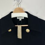 J.Crew  Warwick Sweater Blazer Knit Gold Buttons Black Classic Relaxed XS NWT Photo 9