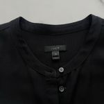 J.Crew  Drapey Oxford Crepe Jumpsuit Black Sz 12 Boilersuit Utility Chore Preppy Photo 6