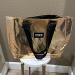 Victoria’s Secret PINK gold metallic Tote Photo 4