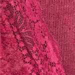 Free People All Yours Mini Dress Red Plum Lace size Medium Photo 13