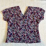 Madewell Puff-Sleeve Top Floral Seersucker Purple 8 Photo 5
