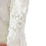 Cami NYC Carolina Floral Applique White Long Sleeve Mini Dress Size Small Photo 10