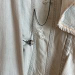 Ungaro fever Women's Distressed Denim Jacket‎ 48 Blue Size L Photo 3