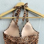 Victoria's Secret  The Forever Sexy Animal Print Halter Ruched Swimsuit Size Sm Photo 4