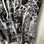 One World  Beach Monarch Butterfly Patterned Coverup- Hood- Drawstring waist- S Photo 8