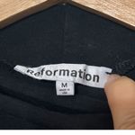 Reformation  Alden Knit Mini Dress Women’s Medium Black Sleeveless Ruched Photo 9