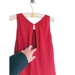 L'Academie L’Academie Cold Shoulder Blouse Medium Red Feminine Quiet Luxury Date Night Photo 6