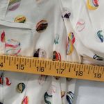Anthropologie  Conversation Women's Button Down Shirt with Marble Print Size 4 Photo 3
