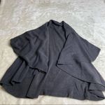 Modcloth  Head to Macchiato Knit Draped‎ Circle Sweater Vest Cozy Cardigan OS Photo 4