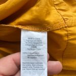 Madewell Yellow Long Sleeve Bib Collar Blouse Photo 7