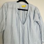 Roller Rabbit Roberta  Blue Patterned Linen Tunic Mini Dress Photo 4