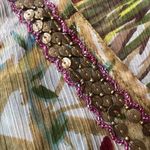 Rhona Sutton Sheer Embellished Tropical Coverup Tunic Photo 4