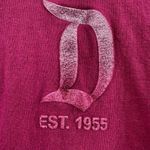 Disney  Spirit Jersey Sweatshirt Graphic Puff Paint Print 100% Cotton Pink Small Photo 1