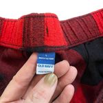 Old Navy  Large plaid pajama pants jogger red black Photo 3