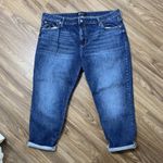 Gap  Denim Plus 20 Slim Boyfriend Jeans Crop High Rise Cuffed Dark Alba Women’s Photo 2