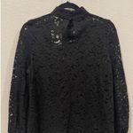 H&M Black Lace Long Sleeve Blouse Photo 1