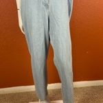 Polagram  Light Blue Denim Jumpsuit with Button Front Size Medium. B35 Photo 3