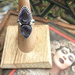 Tanzanite Sterling Silver Ring Size 8 Purple Photo 1