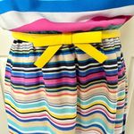 Shelby & Palmer striped yellow belt sleeveless dress Photo 1