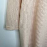 Cream Pink Long Sleeve Funnel Neck Pullover Tunic Shirt Women's Size Small S Photo 2